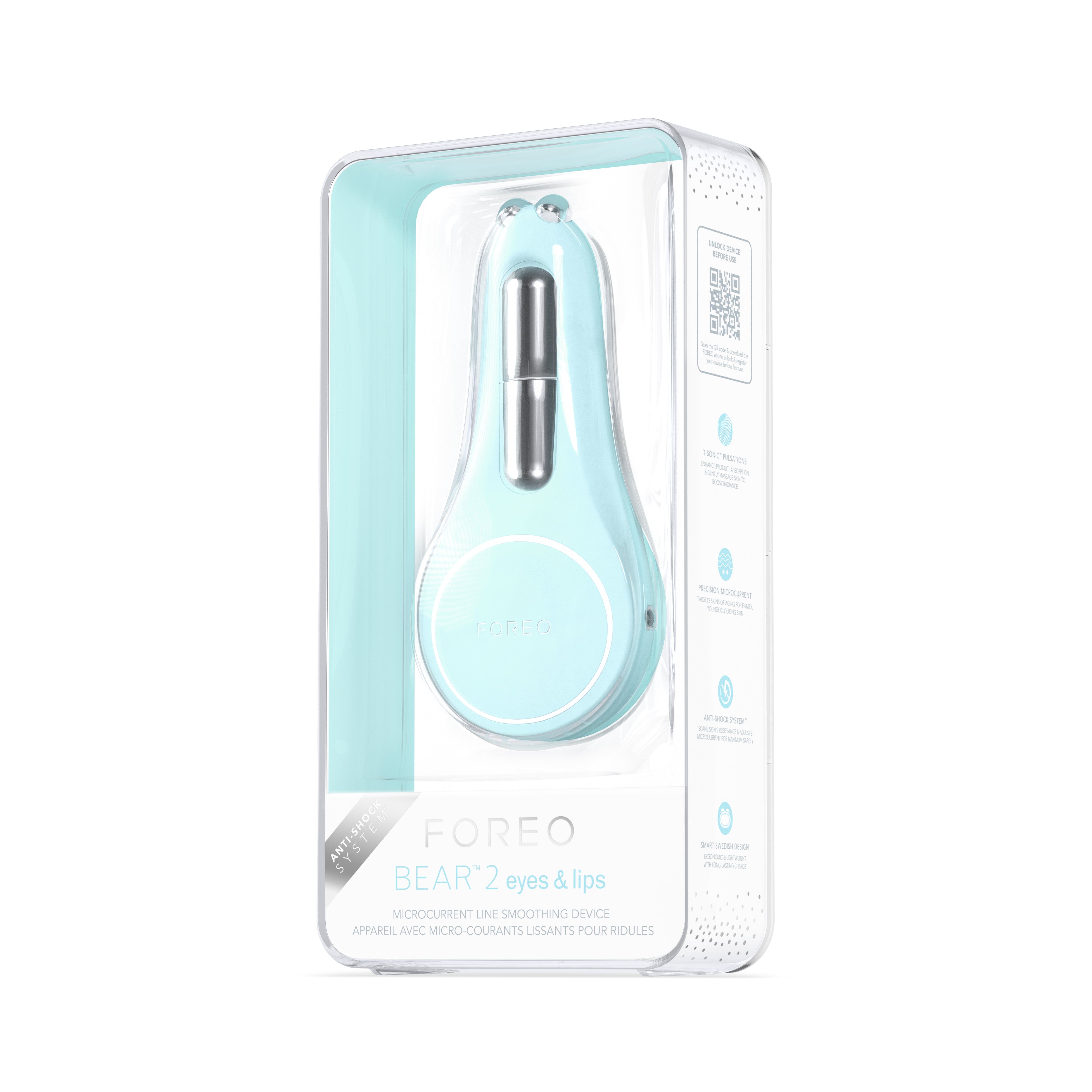 FOREO BEAR™ 2 eyes & lips Microcurrent Line Smoothing Device