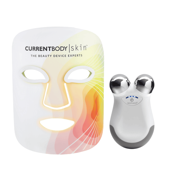 CurrentBody Skin LED 4-in-1 Face Mask x NuFACE Mini bundle (Worth £624)