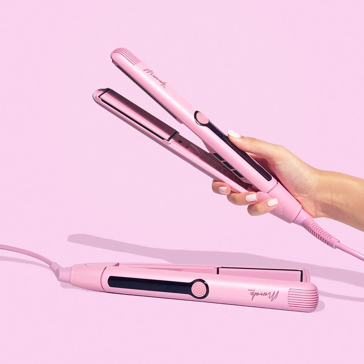 Light shop pink straightener